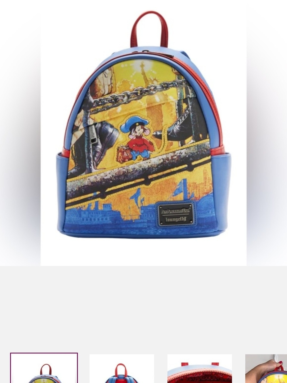✨️NWT AMERICAN TAIL FIESTIVE SCENCE MINI BACKPACK/ LOUNGEFLY / ✨️💙